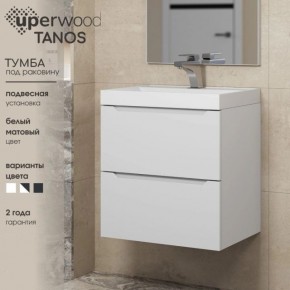 Тумба под раковину Uperwood Tanos 70 см, подвесная, белая матовая в Тобольске - tobolsk.ok-mebel.com | фото 5