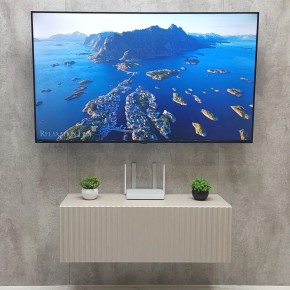 Тумба подвесная под ТВ LINES MTV3-MA 900 Бежевый (Леда-М 10.1.5) в Тобольске - tobolsk.ok-mebel.com | фото 3