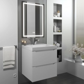 Тумба с раковиной Uperwood Tanos 50 см, подвесная, белая матовая в Тобольске - tobolsk.ok-mebel.com | фото