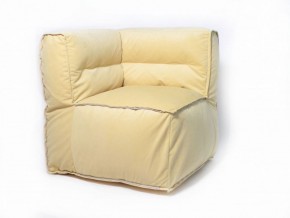 Угловое модульное бескаркасное кресло Комфорт (Желтый велюр) в Тобольске - tobolsk.ok-mebel.com | фото