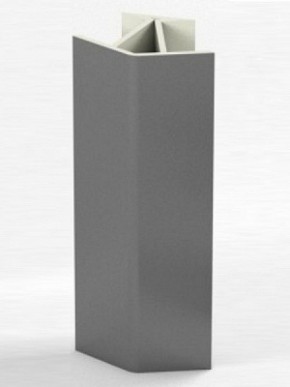 Угловое соединение для цоколя 135 гр. h100 мм (Алюминий, Белый, Черный, Сонома) в Тобольске - tobolsk.ok-mebel.com | фото
