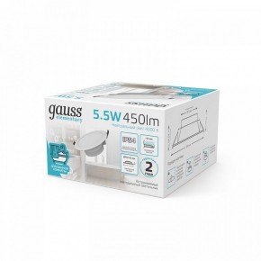 Встраиваемый светильник Gauss Elementary 999420205 в Тобольске - tobolsk.ok-mebel.com | фото 4