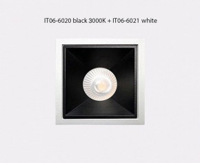 Встраиваемый светильник Italline IT06-6020 IT06-6020 black 3000K + IT06-6021 black в Тобольске - tobolsk.ok-mebel.com | фото 3