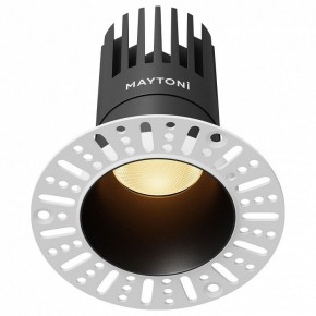 Встраиваемый светильник Maytoni Dip DL122-15W-2.7K-TRS-B в Тобольске - tobolsk.ok-mebel.com | фото
